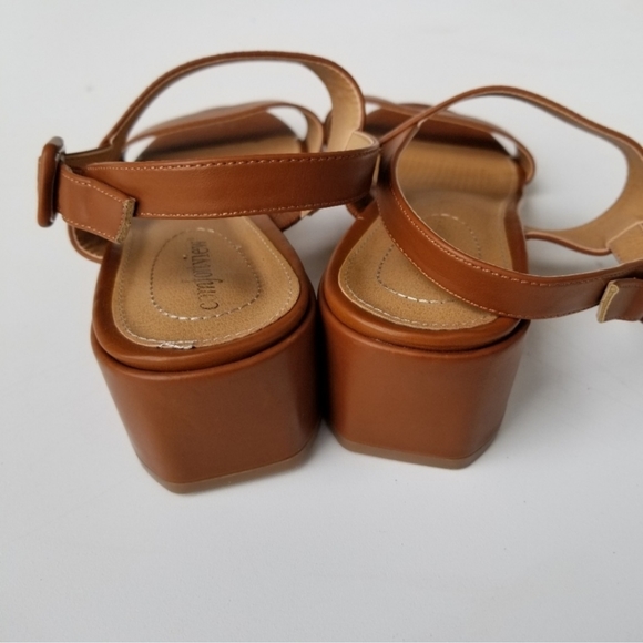 Brown slingback sandals - Picture 3 of 5